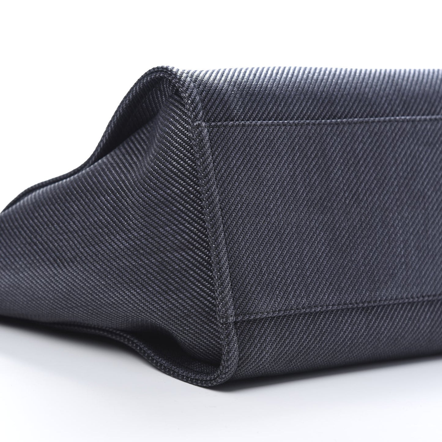 Mixed Fibers Calfskin Medium Deauville Tote Blue