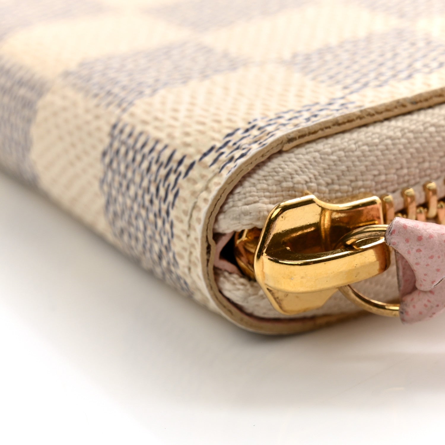 Louis Vuitton Damier Azur Clemence Wallet Rose Ballerine 10 of 10