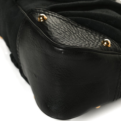 Gucci Monogram Medium Jockey Hobo Black 12 of 14