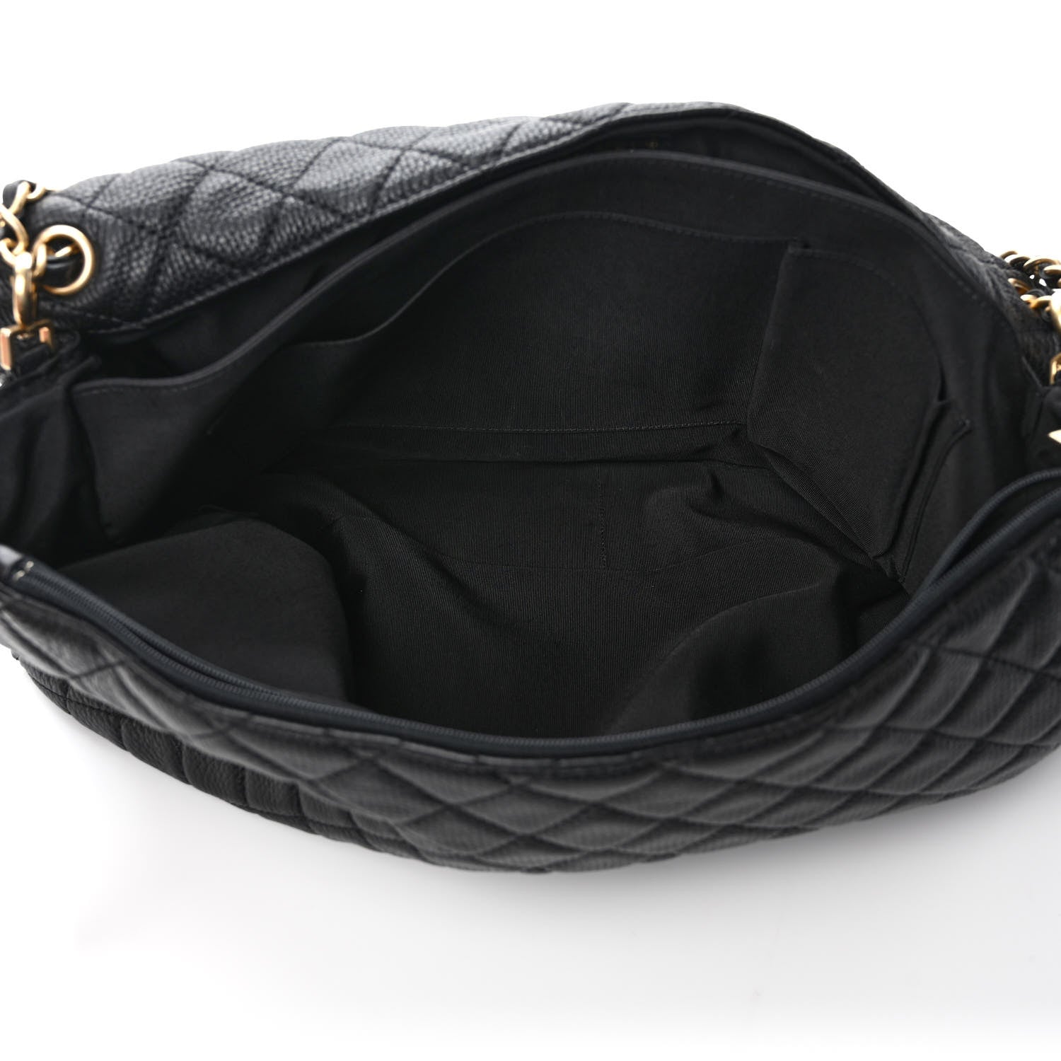 Chanel Calfskin Quilted XXL Travel Flap Bag Black 5 of 9