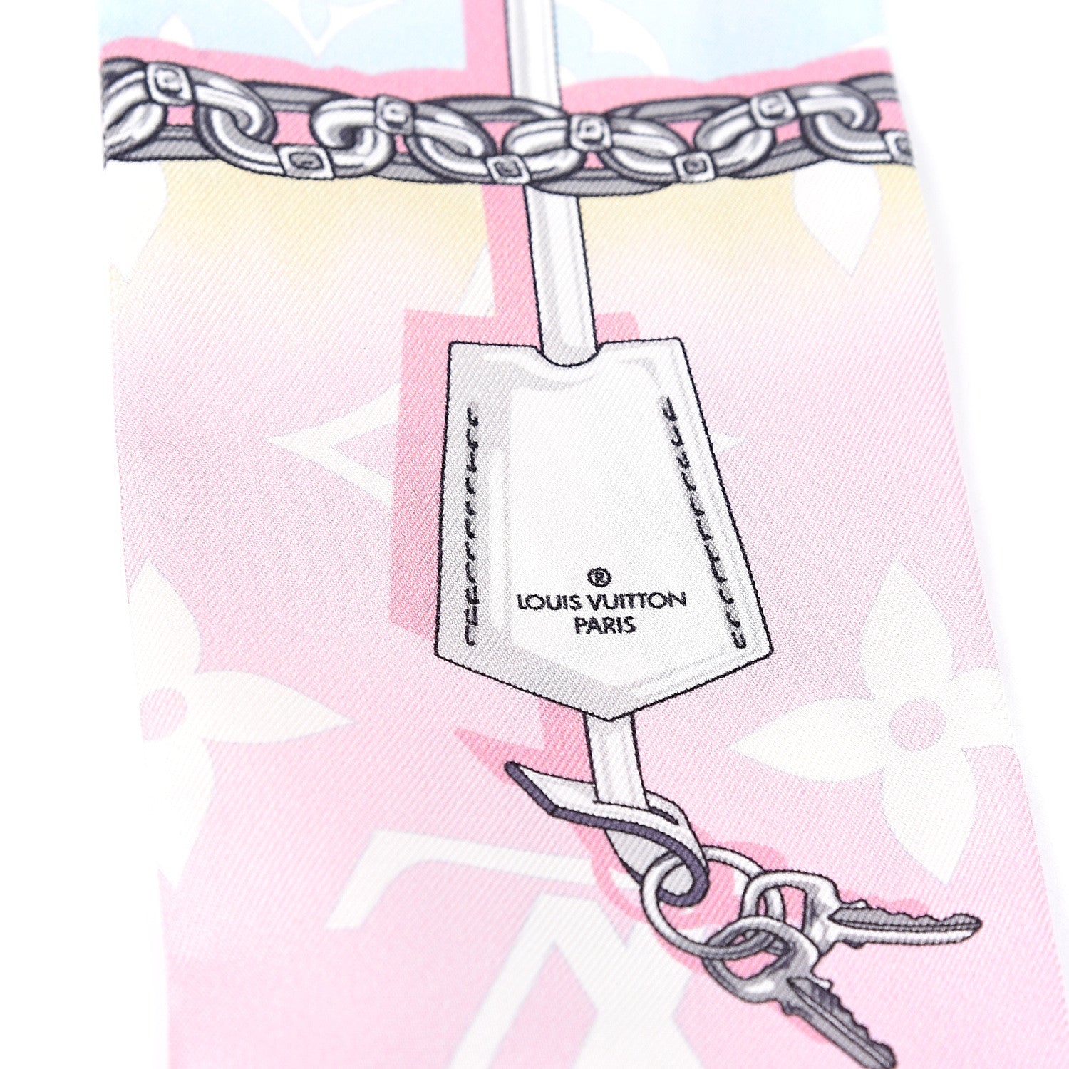 Louis Vuitton Silk Monogram Escale Confidential Bandeau Pink 2 of 4