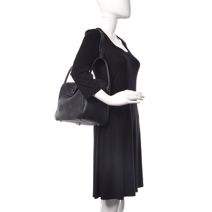 Hermes Taurillon Clemence Lindy 30 Black 2 of 16