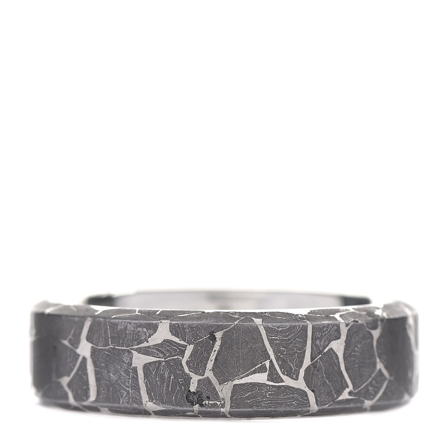 David Yurman Sterling Silver Fused Meteorite 8.5mm Band Ring 71 13.25 3 of 6