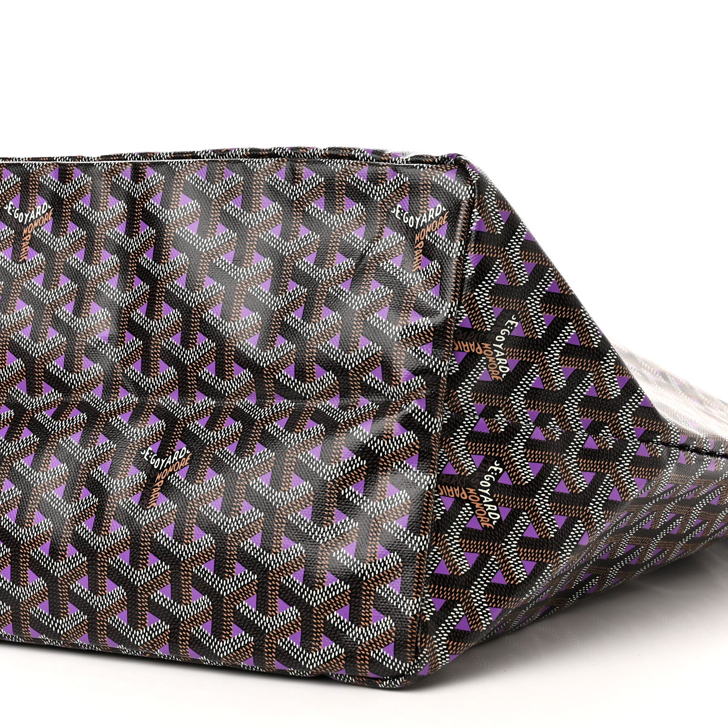 Goyard Goyardine Saint Louis Claire Voie GM Black Purple 11 of 11