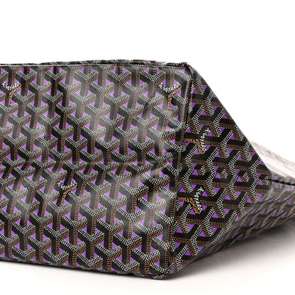 Goyard Goyardine Saint Louis Claire Voie GM Black Purple 11 of 11