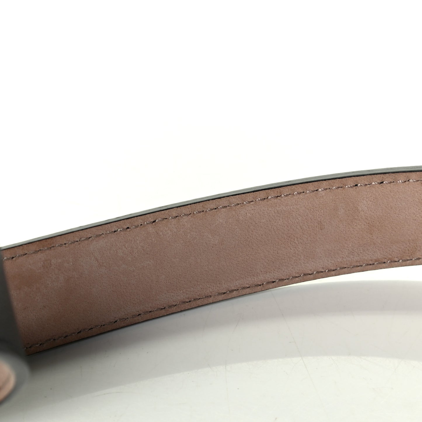 Calfskin Kids Double G 20mm Belt L Black