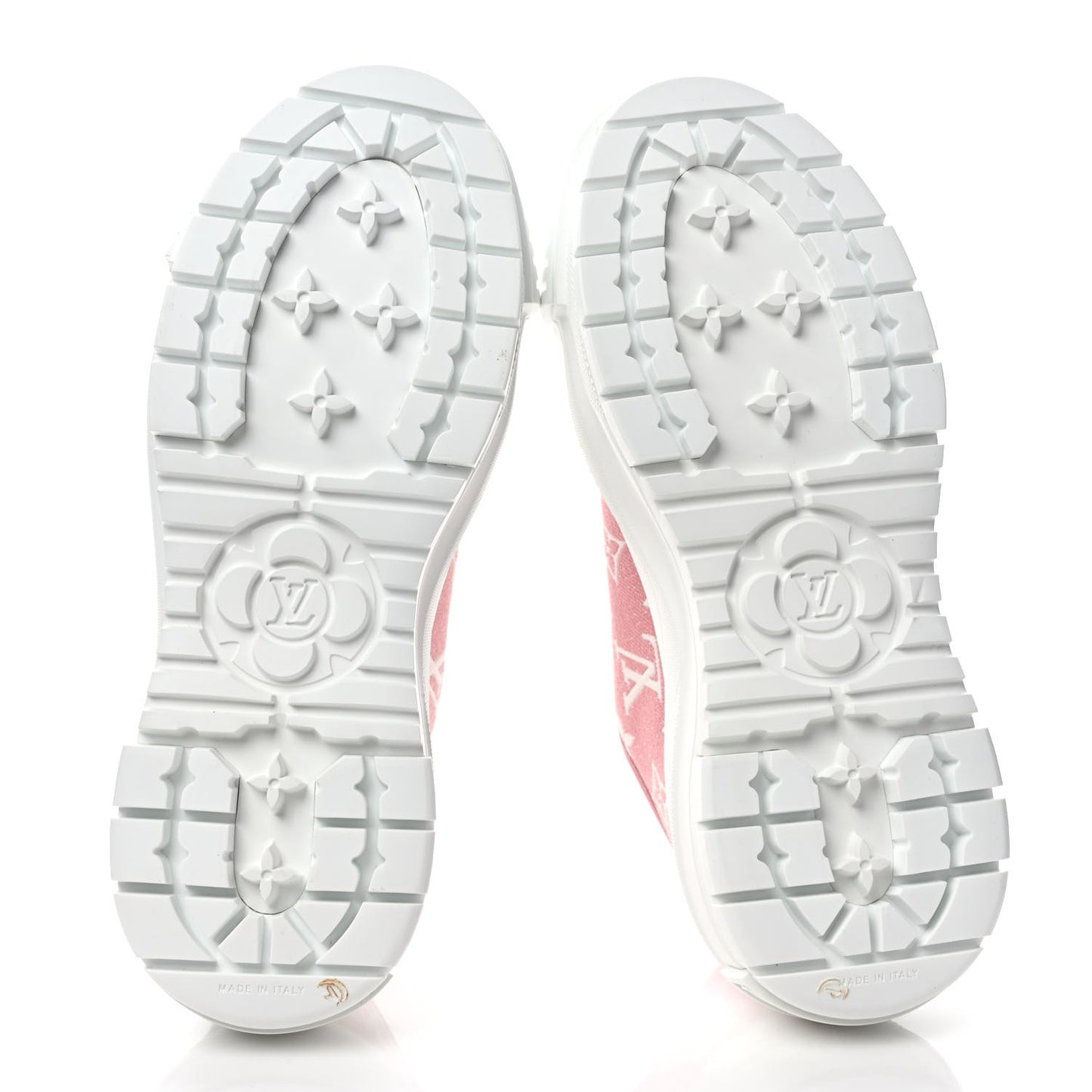 Denim Monogram Squad Sneakers 37 Pink