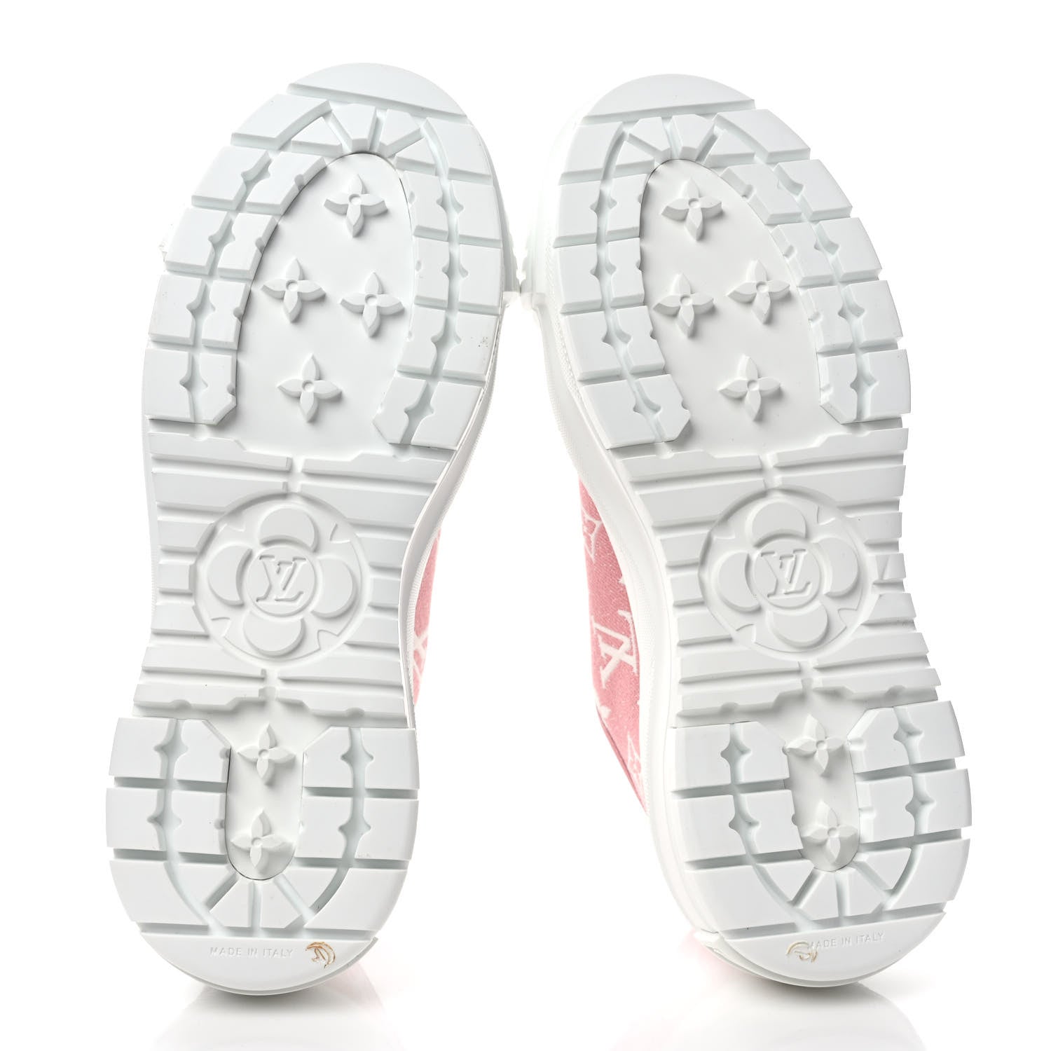 Louis Vuitton Denim Monogram Squad Sneakers 37 Pink 5 of 8