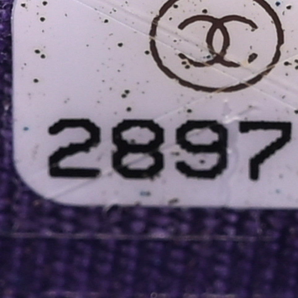 Chanel Lambskin Quilted Boy Flap Card Holder Purple 8 of 10