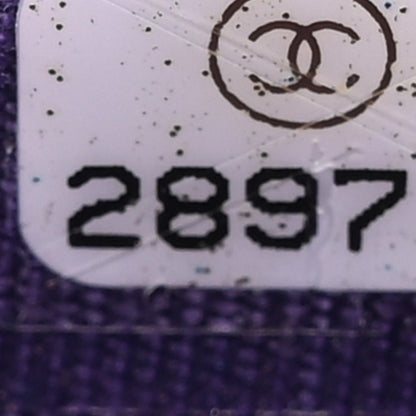 Chanel Lambskin Quilted Boy Flap Card Holder Purple 8 of 10