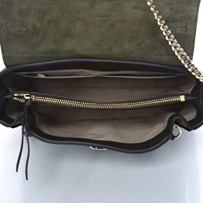 Chloe Calfskin Small Faye Day Shoulder Bag Deep Forest 5 of 9