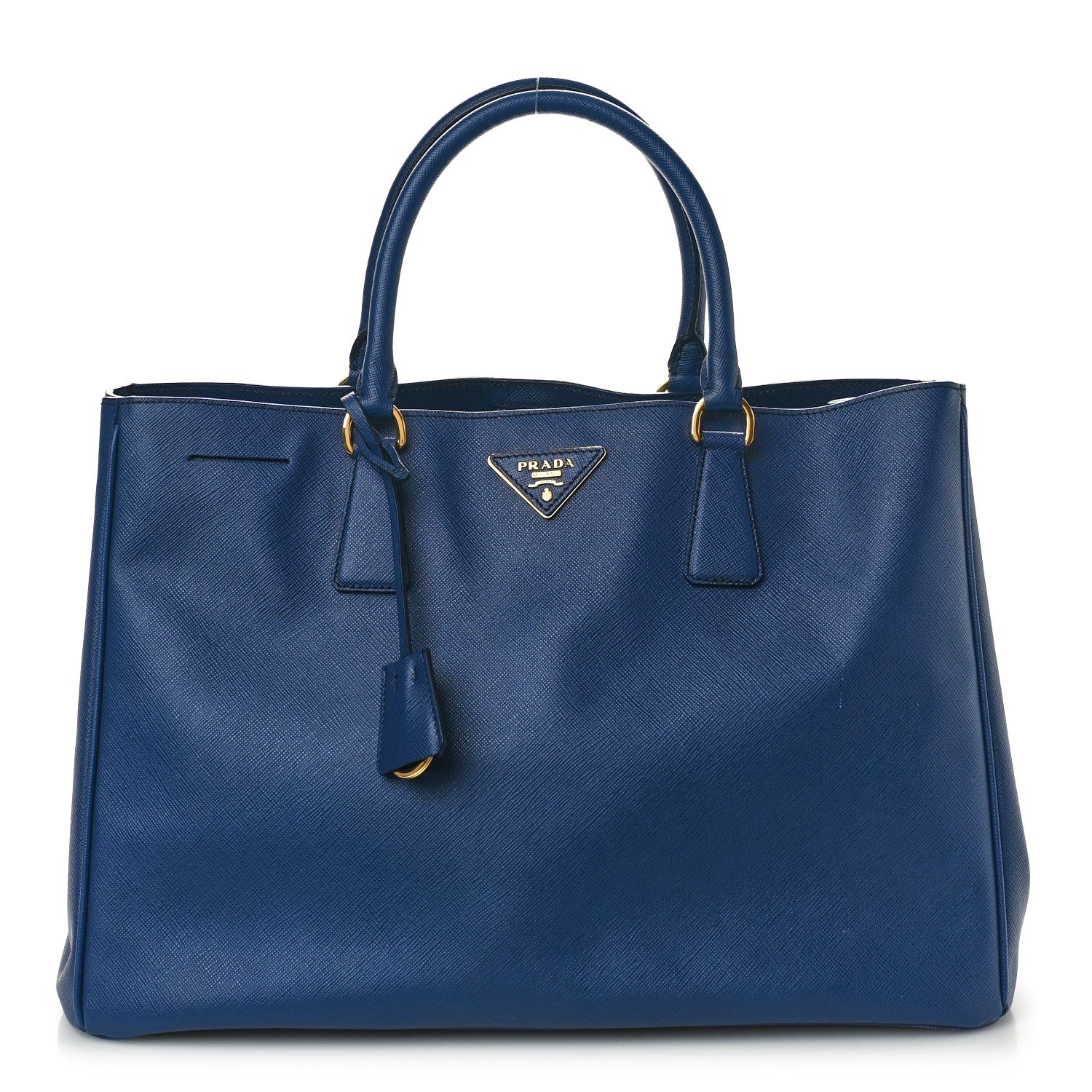Prada Saffiano Lux Large Tote Bluette 1 of 9