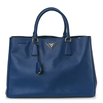 Prada Saffiano Lux Large Tote Bluette 1 of 9