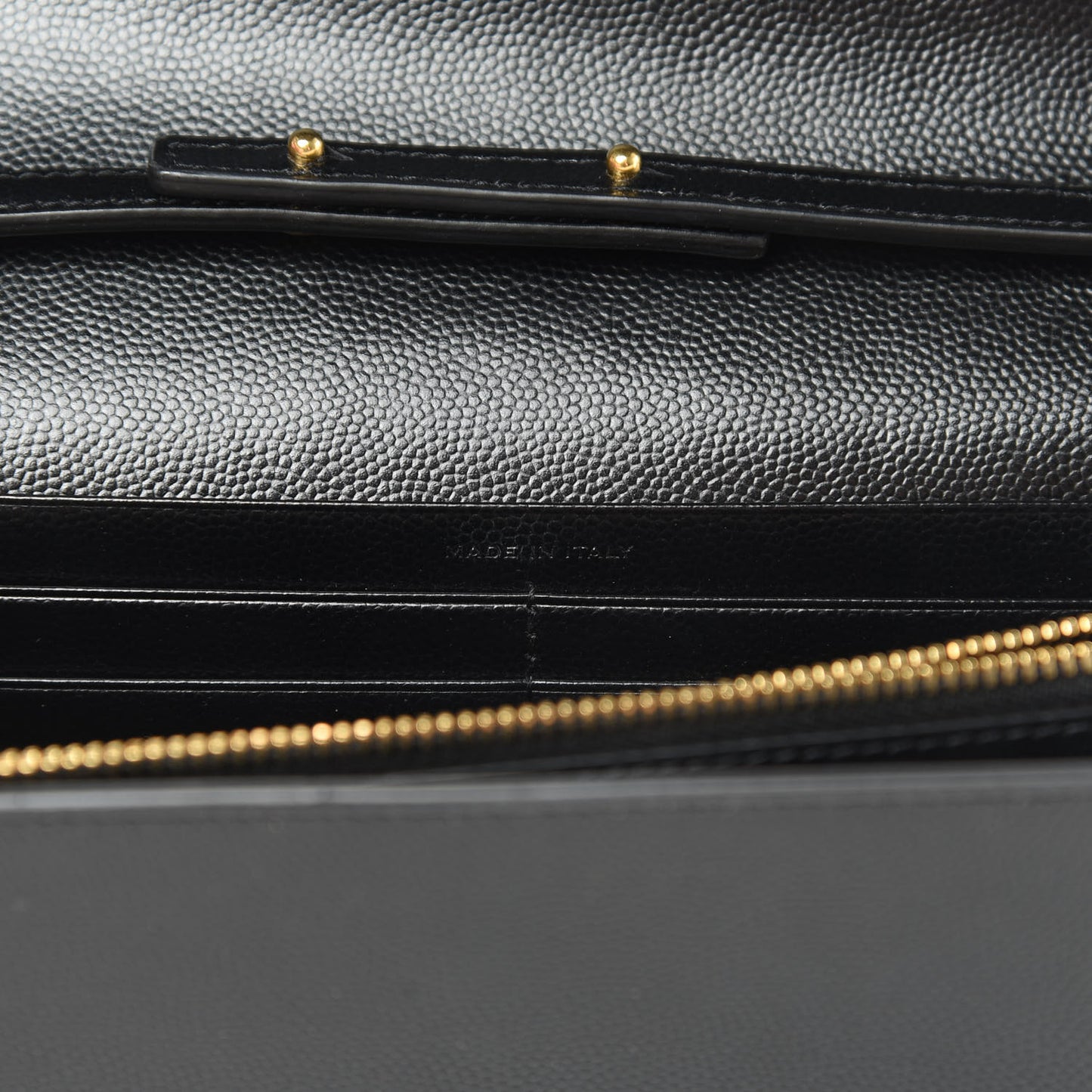 Grain De Poudre Monogram Chain Wallet Black