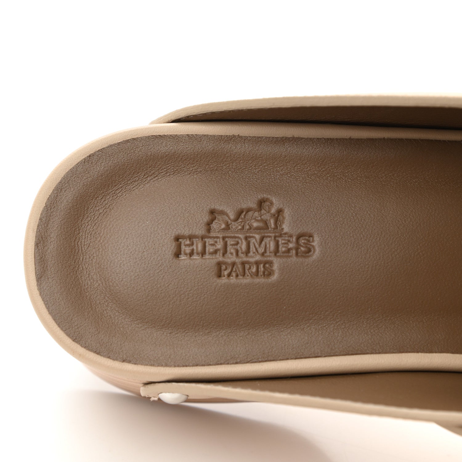 Hermes Calfskin Calya Mules 36 Hetre 6 of 7