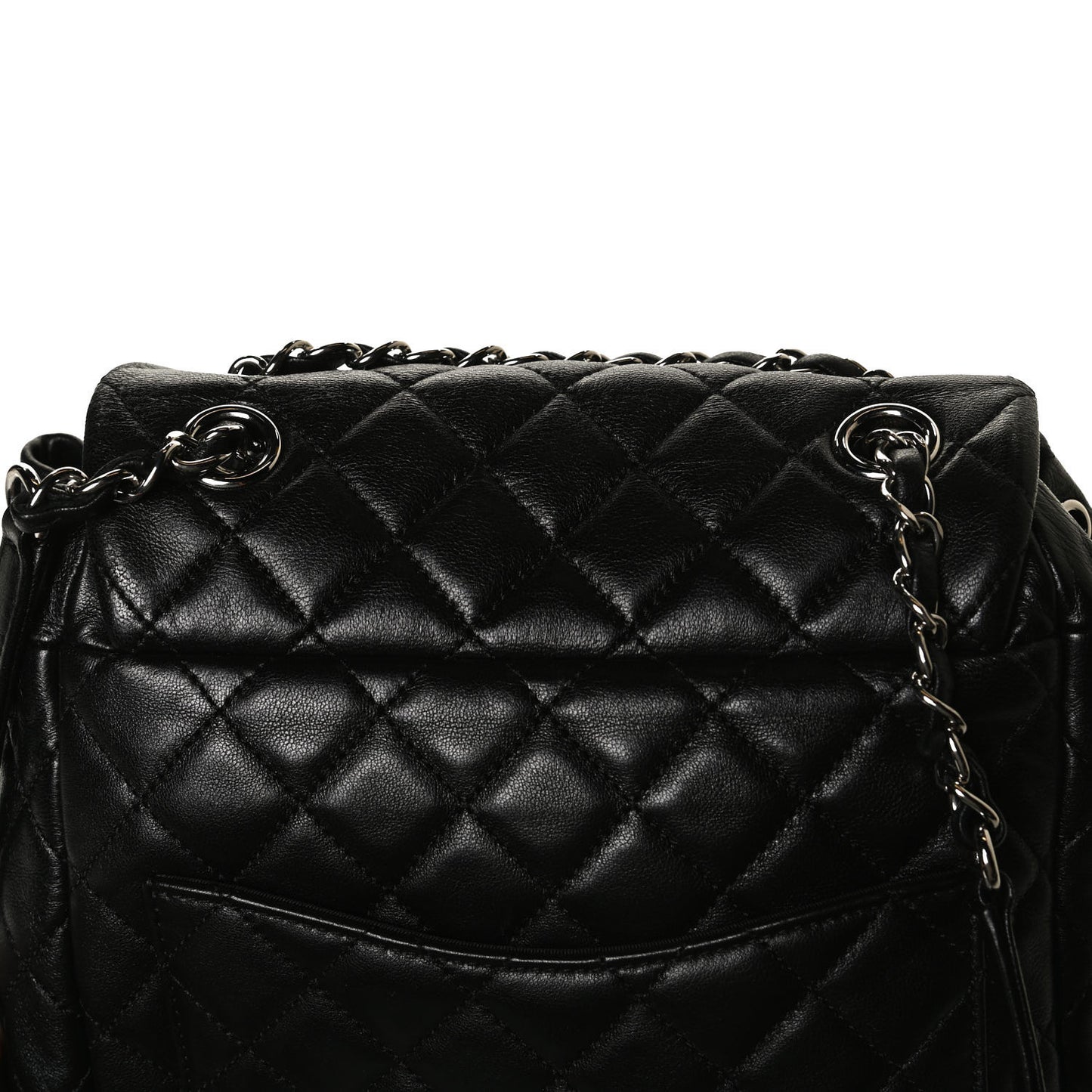 Calfskin Quilted Small Urban Spirit Backpack Black