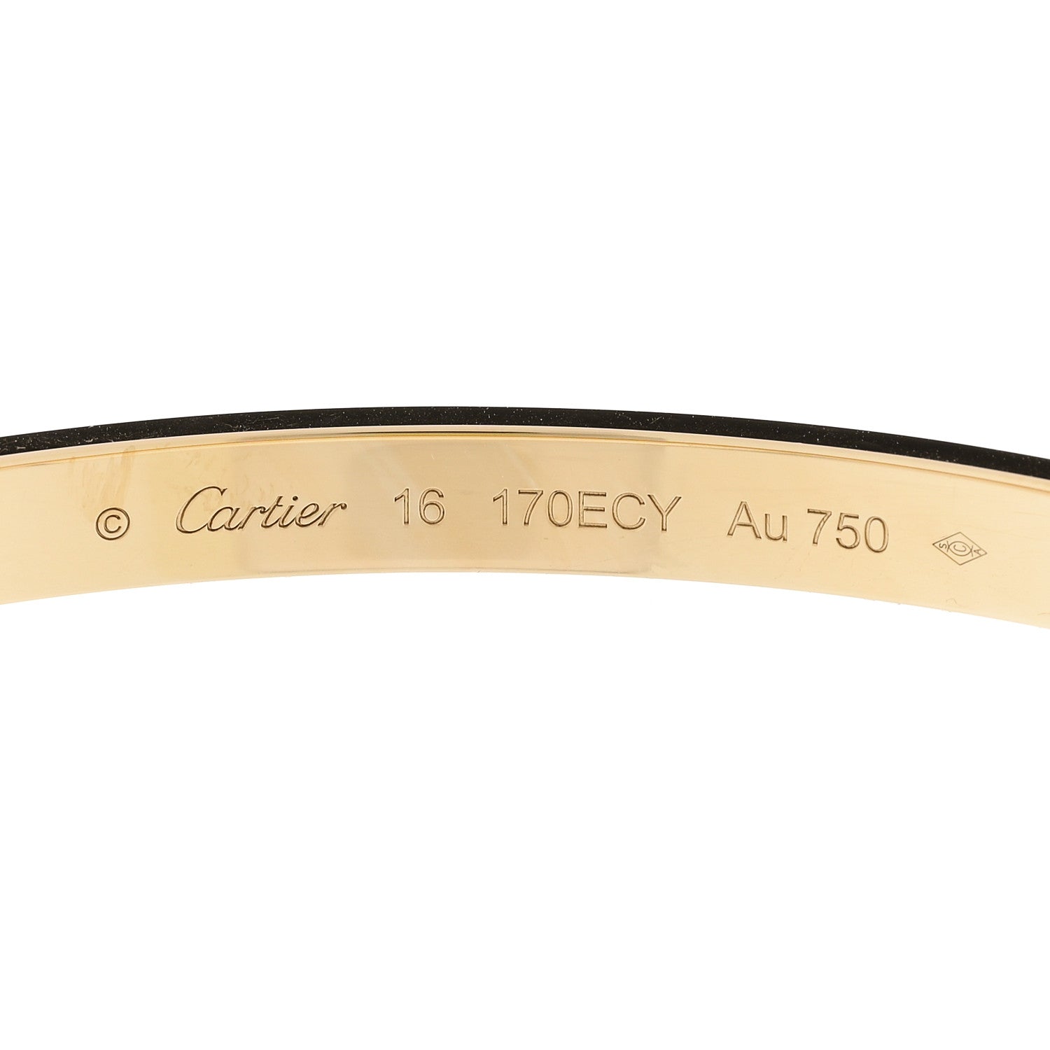 Cartier 18k Yellow Gold Medium LOVE Bracelet 16 4 of 8