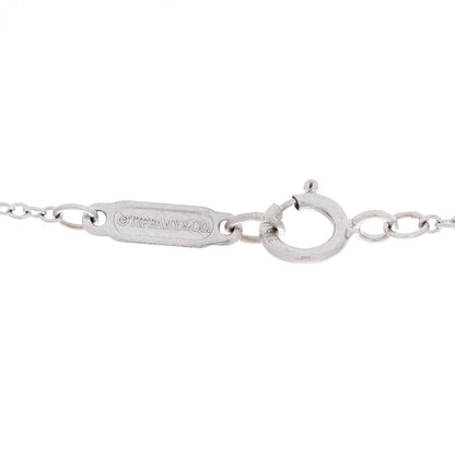 Tiffany 18K White Gold Diamond Knot Key Pendant Necklace 5 of 6