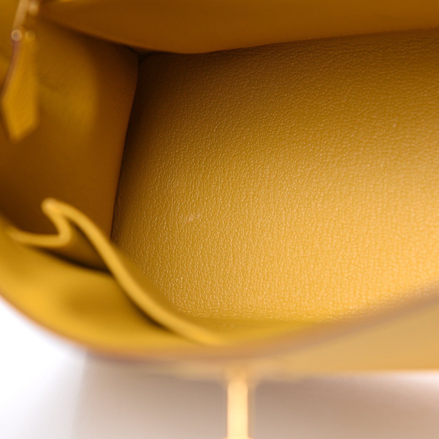 Hermes Epsom Horseshoe Kelly Sellier 25 Jaune Ambre Etoupe 32 of 34