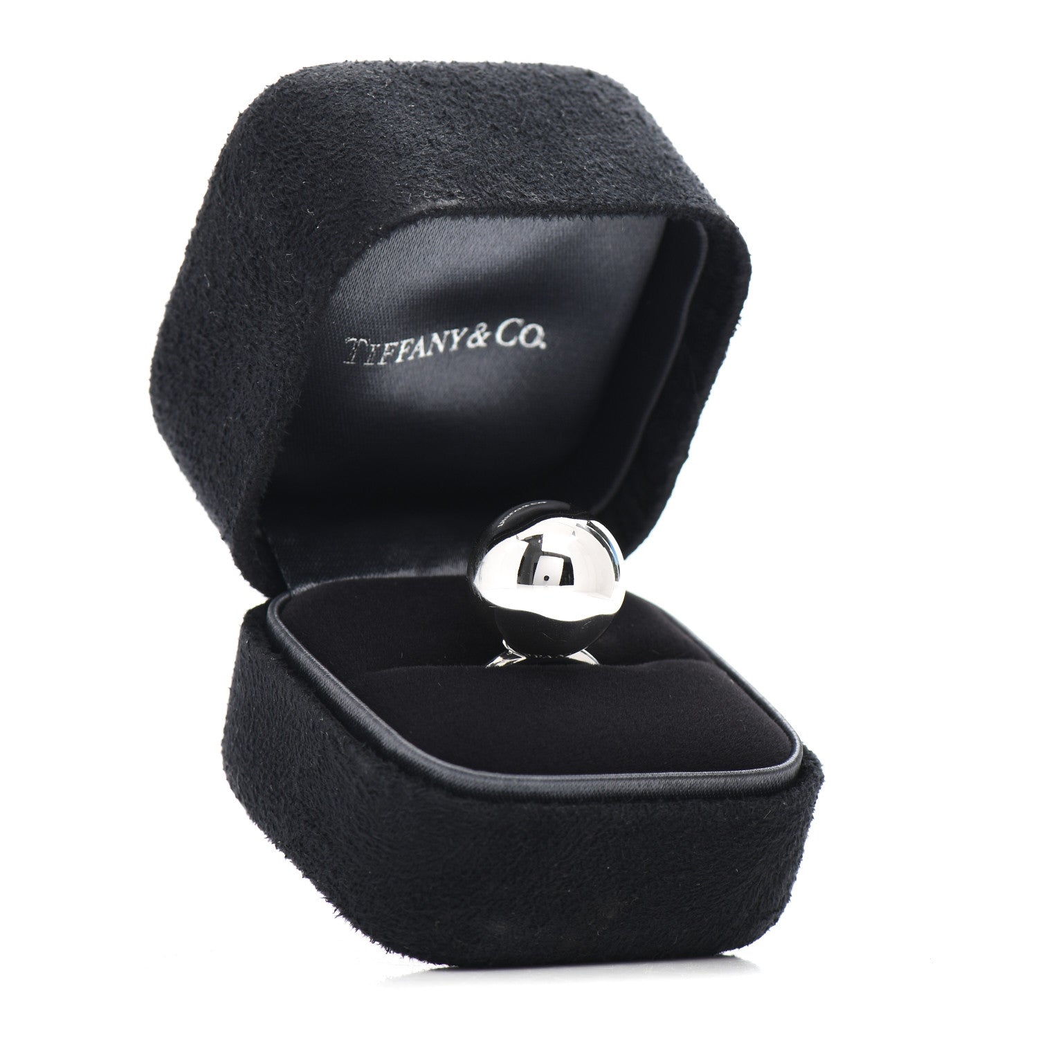 Tiffany Sterling Silver 15.75mm HardWear Ball Ring 49 5 6 of 6