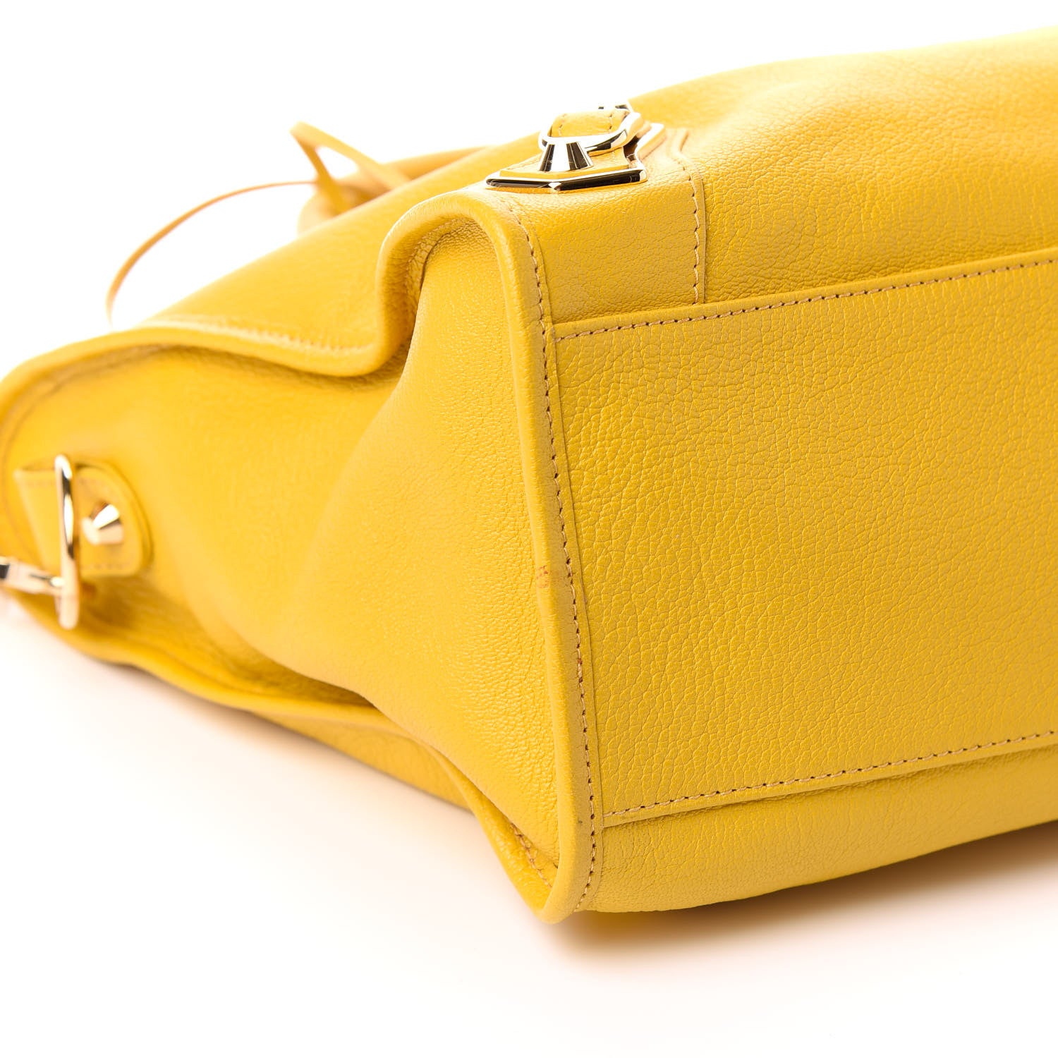 Balenciaga Chevre Gold Metallic Edge Hardware City Jaune Epi 7 of 8