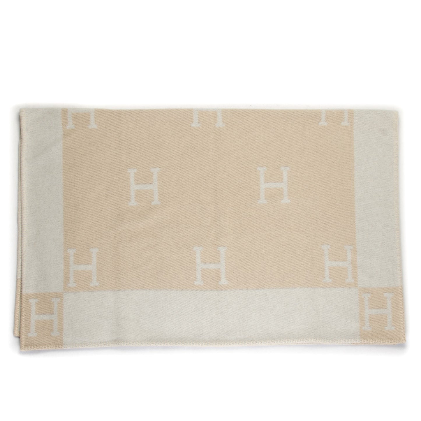Wool Cashmere Signature Avalon Blanket Ecru Chamomile