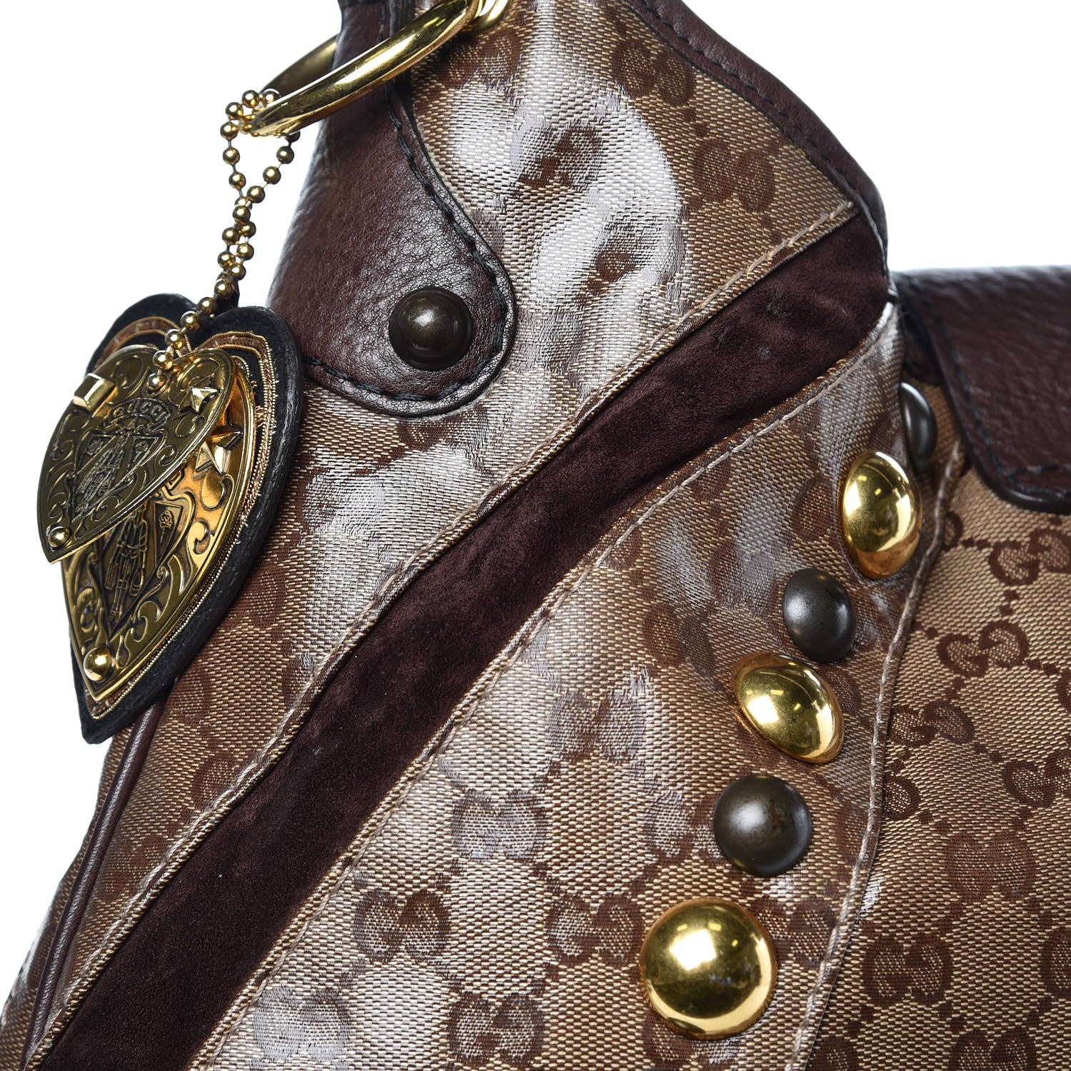 Gucci Crystal Monogram Fringe Babouska Hobo 9 of 11