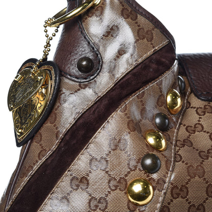 Gucci Crystal Monogram Fringe Babouska Hobo 9 of 11