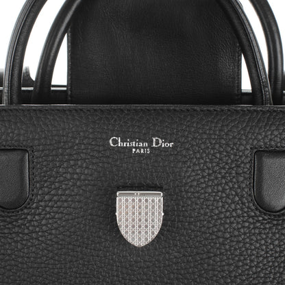 Christian Dior Grained Calfskin Medium Diorever Flap Black 7 of 7