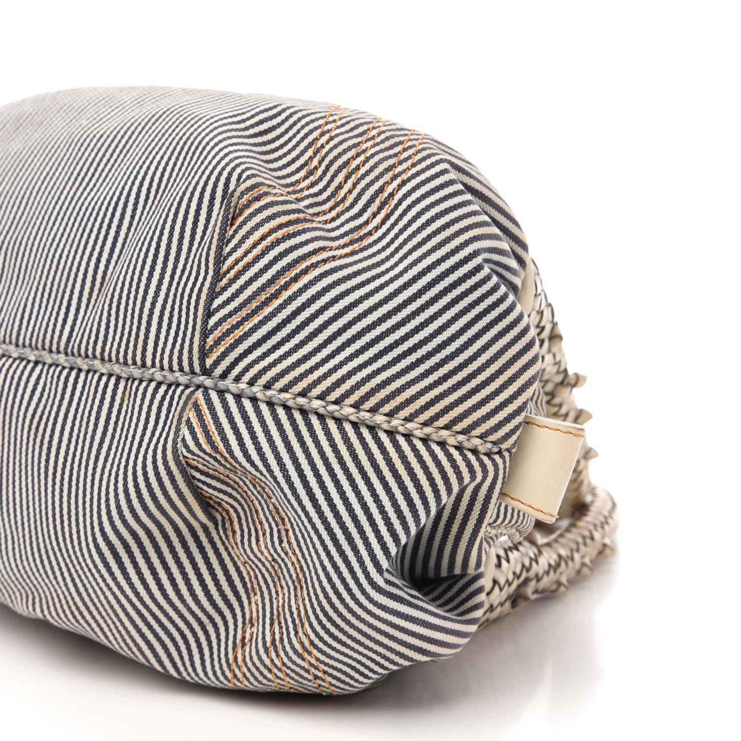 Fendi Denim Striped Spy Bowler Blue 7 of 11