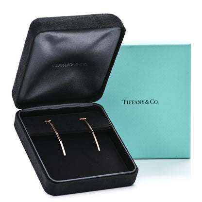 Tiffany 18K Rose Gold T Bar Earrings 5 of 5