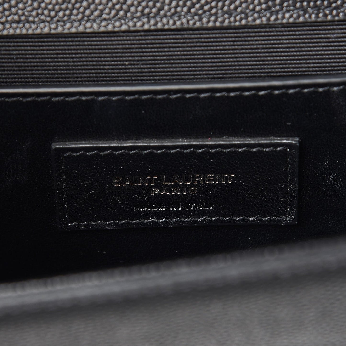 Grain De Poudre Medium Classic Monogram Kate Satchel Black