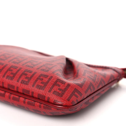 Fendi Zucchino Spalmati Forever Pochette Bordeaux Rubino 8 of 8