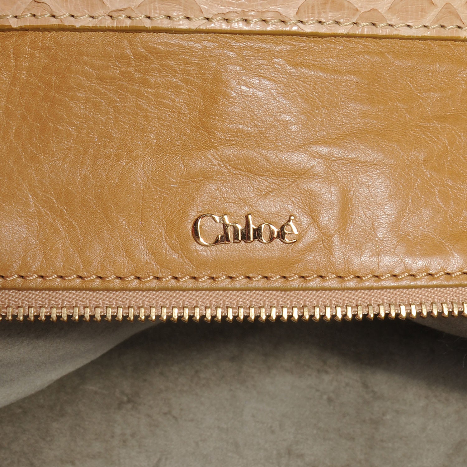 Chloe Python Large Marlow Bag Dune 6 of 9