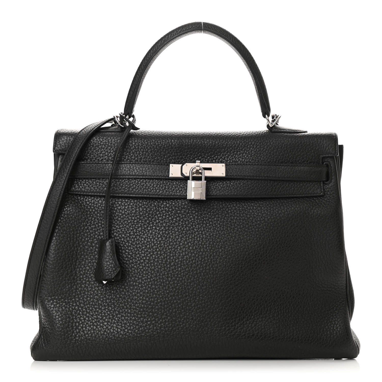 Hermes Taurillon Clemence Kelly Retourne 35 Black 1 of 15