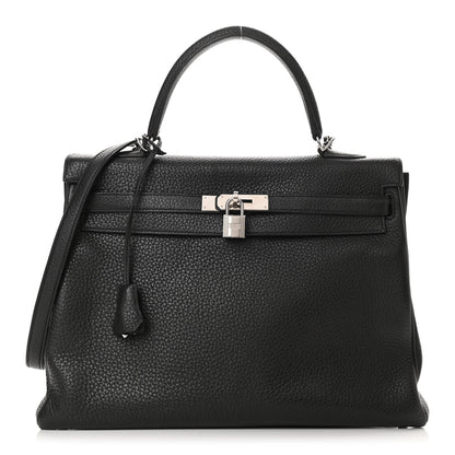 Hermes Taurillon Clemence Kelly Retourne 35 Black 1 of 15