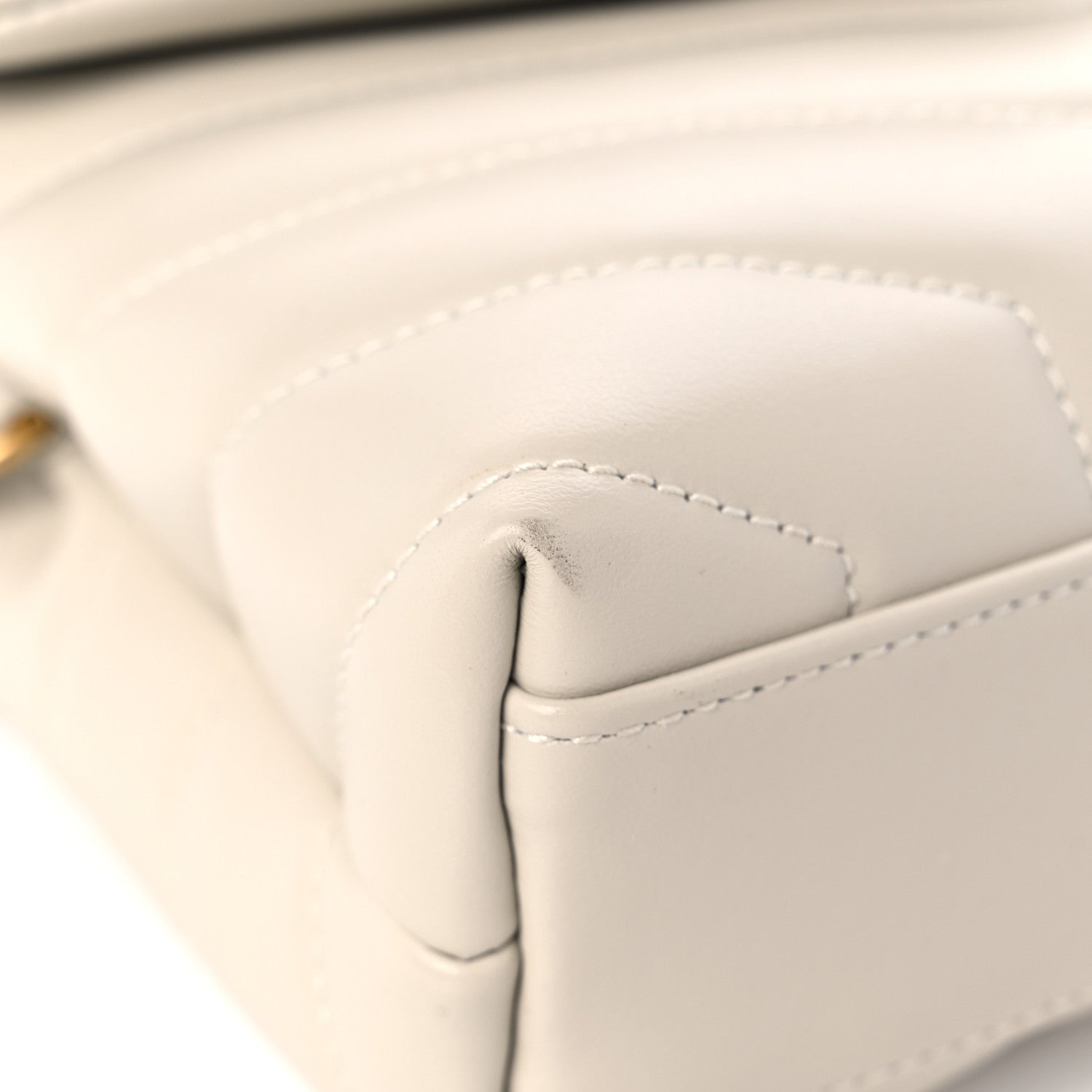 Saint Laurent Calfskin Y Quilted Monogram Toy Loulou Crossbody Bag Crema Soft 9 of 13