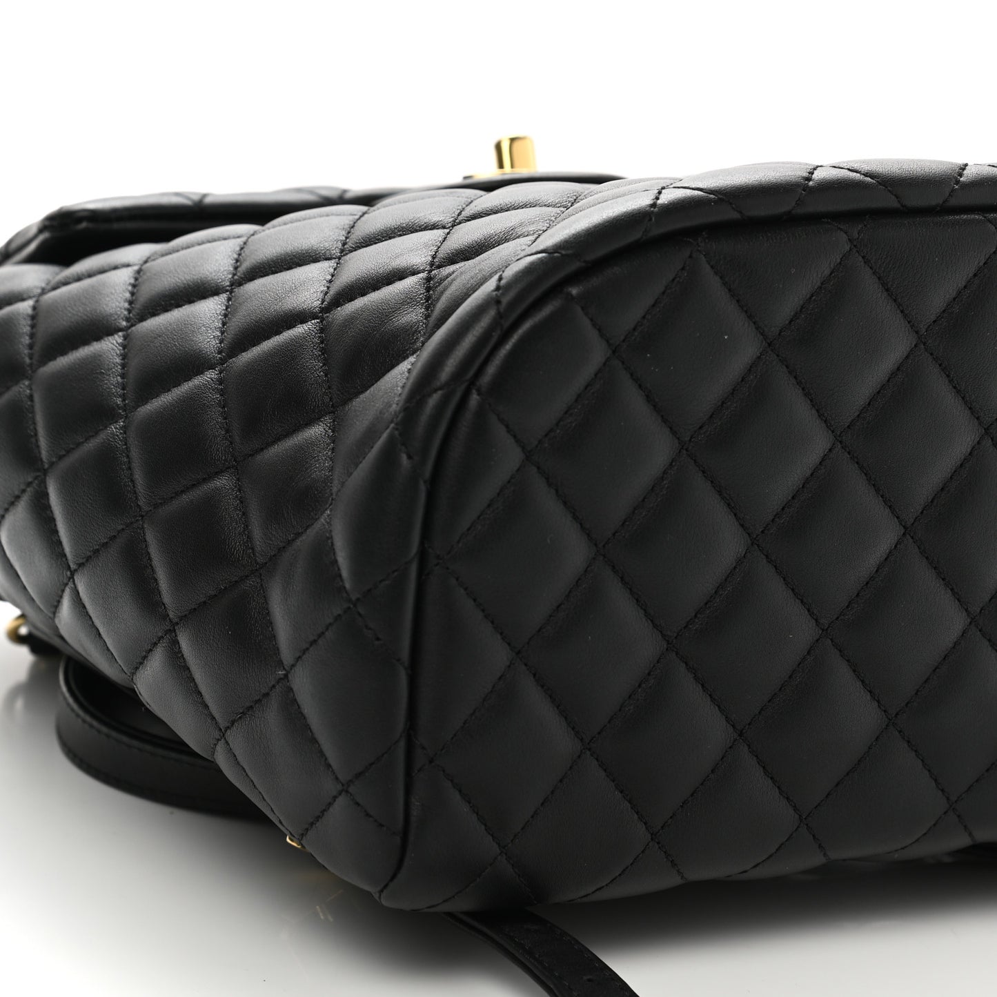 Lambskin Quilted Small Urban Spirit Backpack Black
