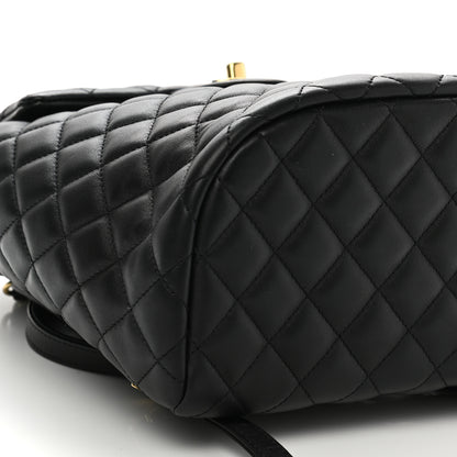 Chanel Lambskin Quilted Small Urban Spirit Backpack Black 9 of 11