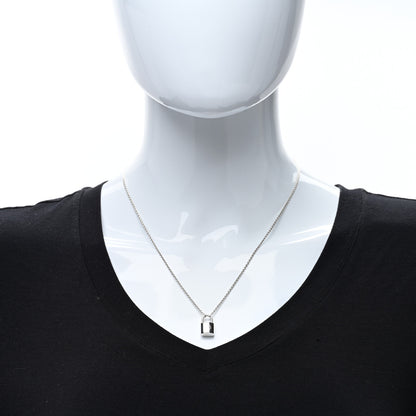 Louis Vuitton Sterling Silver Lockit Necklace 3 of 4