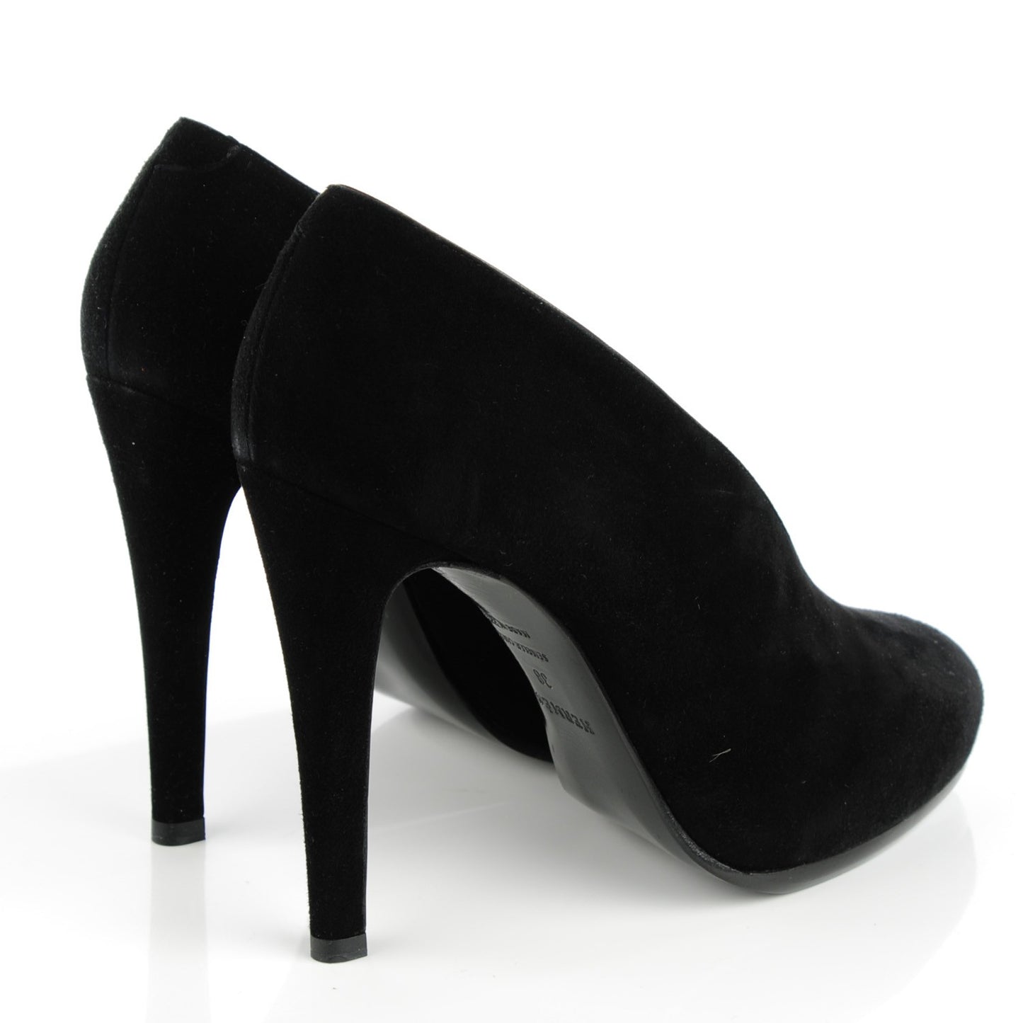 Goatskin Suede Florida Pumps 38 Black