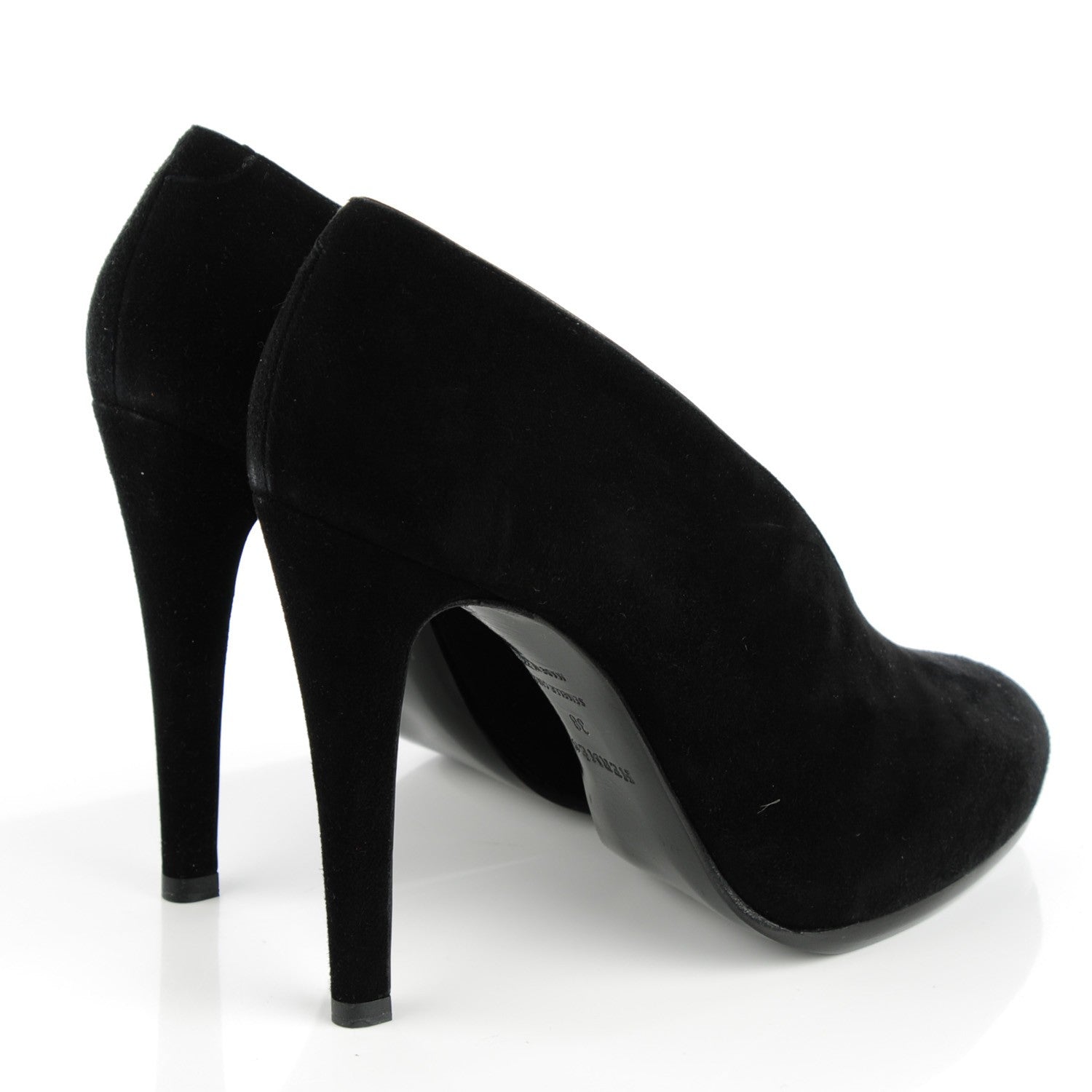 Hermes Goatskin Suede Florida Pumps 38 Black 4 of 8