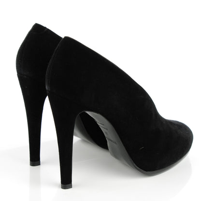 Hermes Goatskin Suede Florida Pumps 38 Black 4 of 8