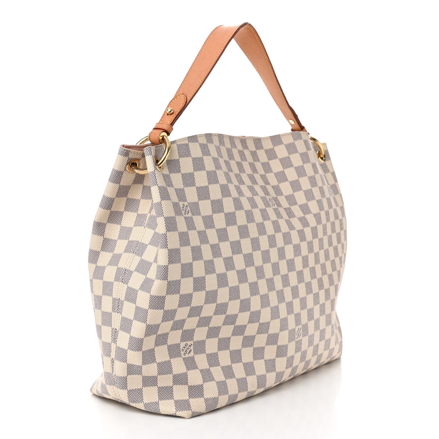 Louis Vuitton Damier Azur Graceful MM Rose Ballerine 3 of 9
