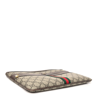 Gucci GG Supreme Monogram Large Ophidia Pouch Clutch Brown 4 of 8