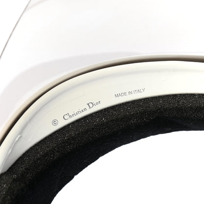 Christian Dior Mirrored DiorClub1 Sun Visor White Black 7 of 7