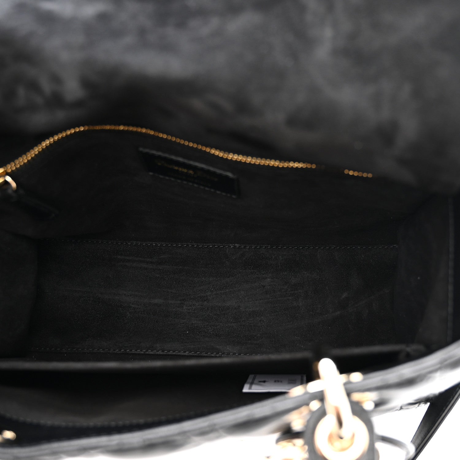 Christian Dior Lambskin Cannage Medium Lady Dior Black 8 of 21