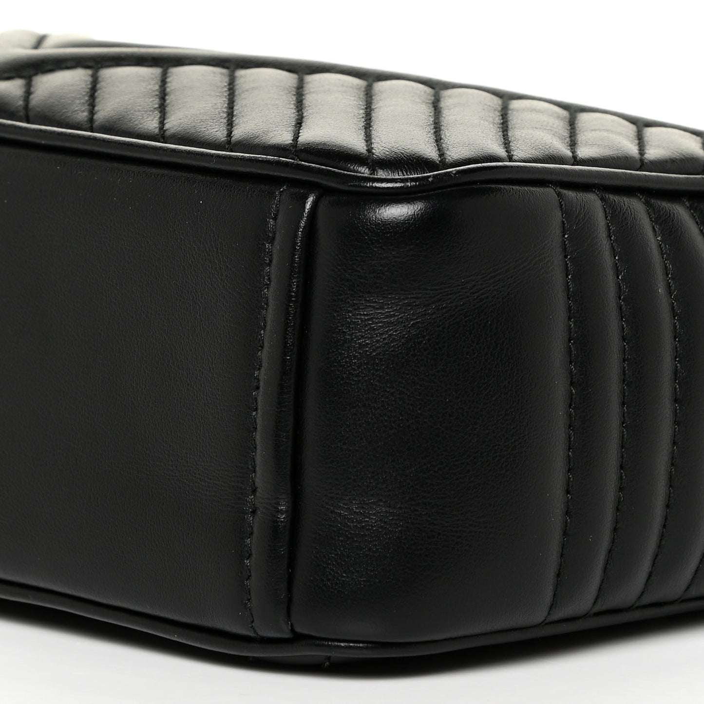 Soft Calfskin Impunture Diagramme Camera Bag Black