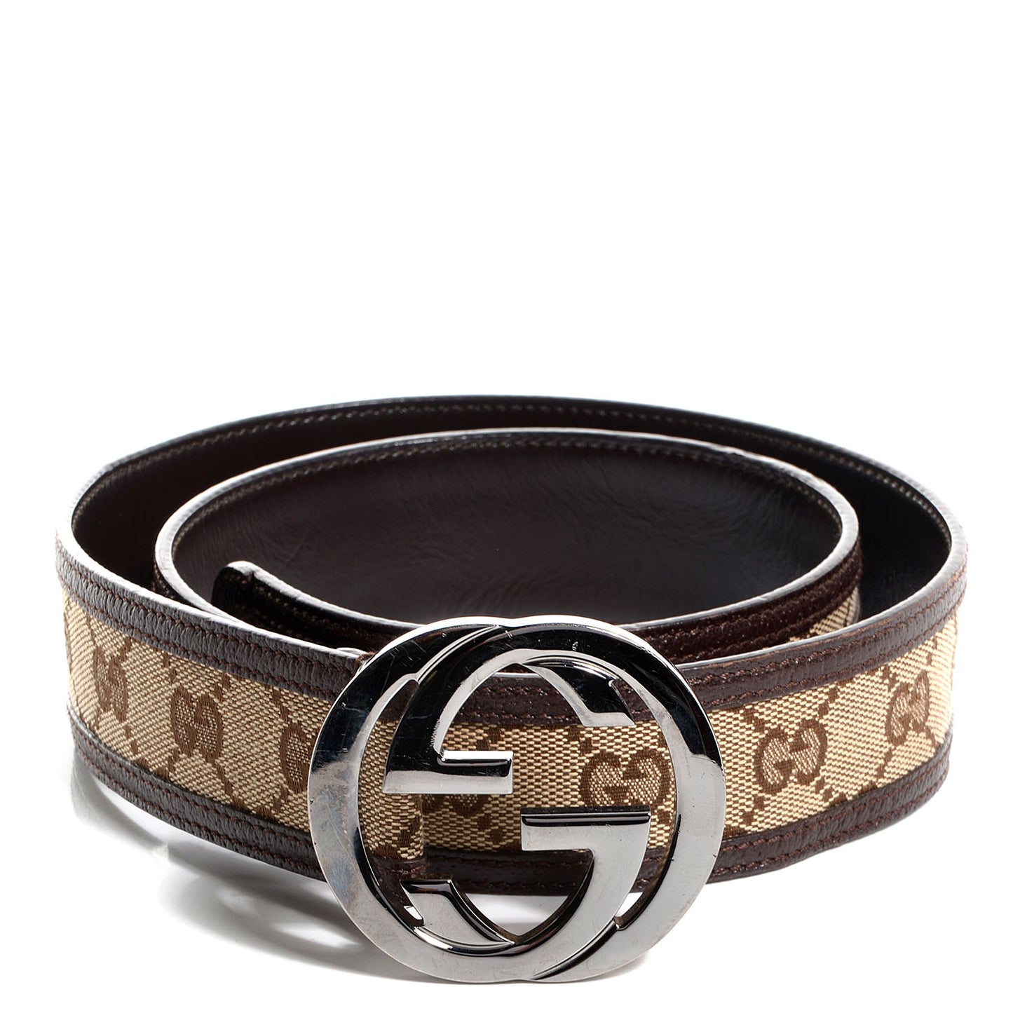 Monogram Interlocking G Belt 85 34 Brown