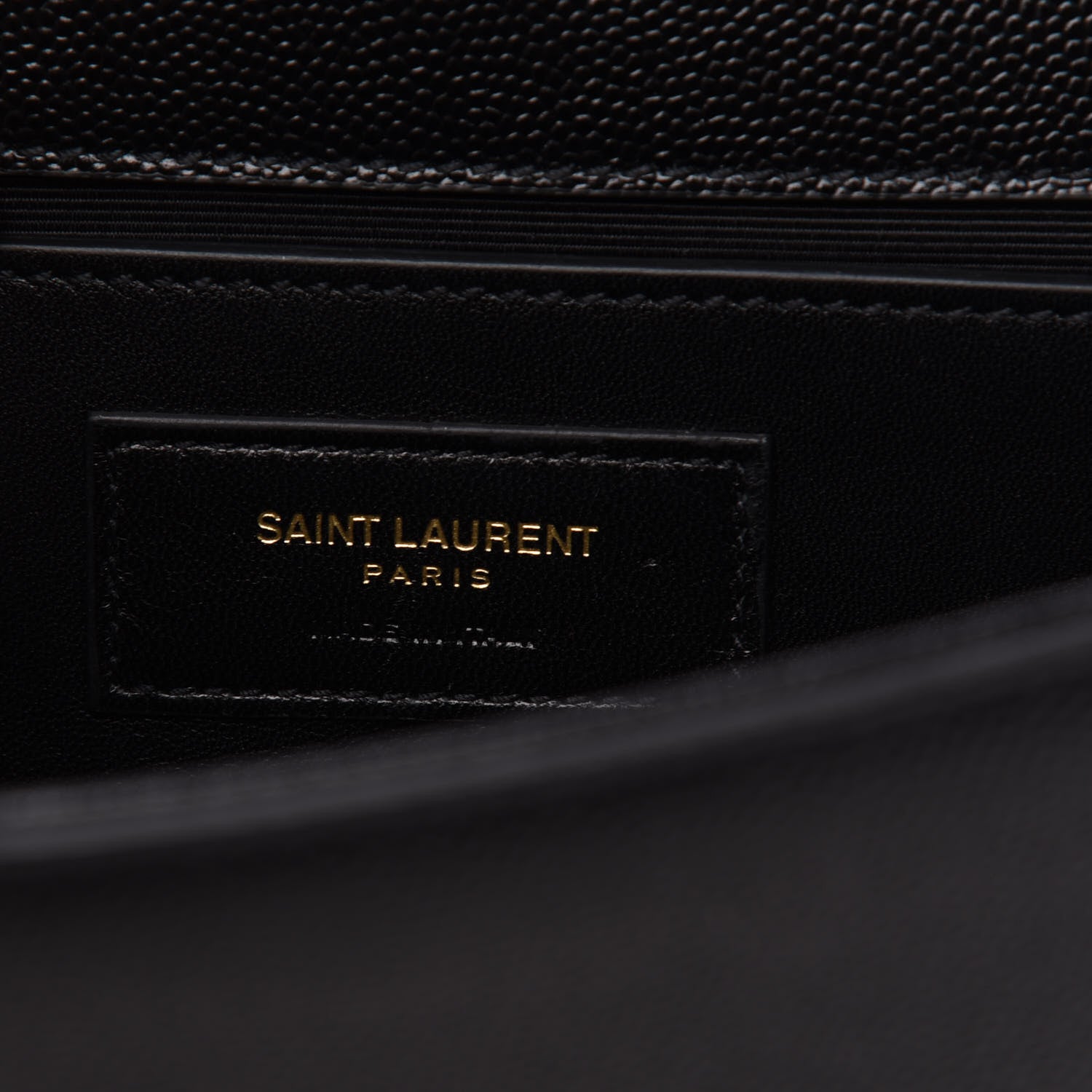 Saint Laurent Grain De Poudre Monogram Cassandre Clutch Black 8 of 8